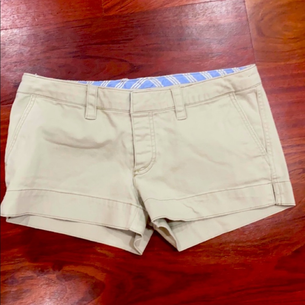 American Eagle Outfitters Khaki Stretch Shorts- Size 4